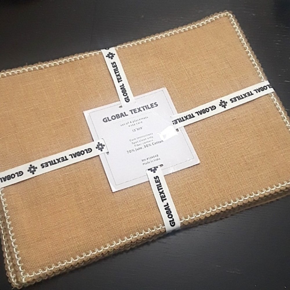 Burlap Easy Care Placemats